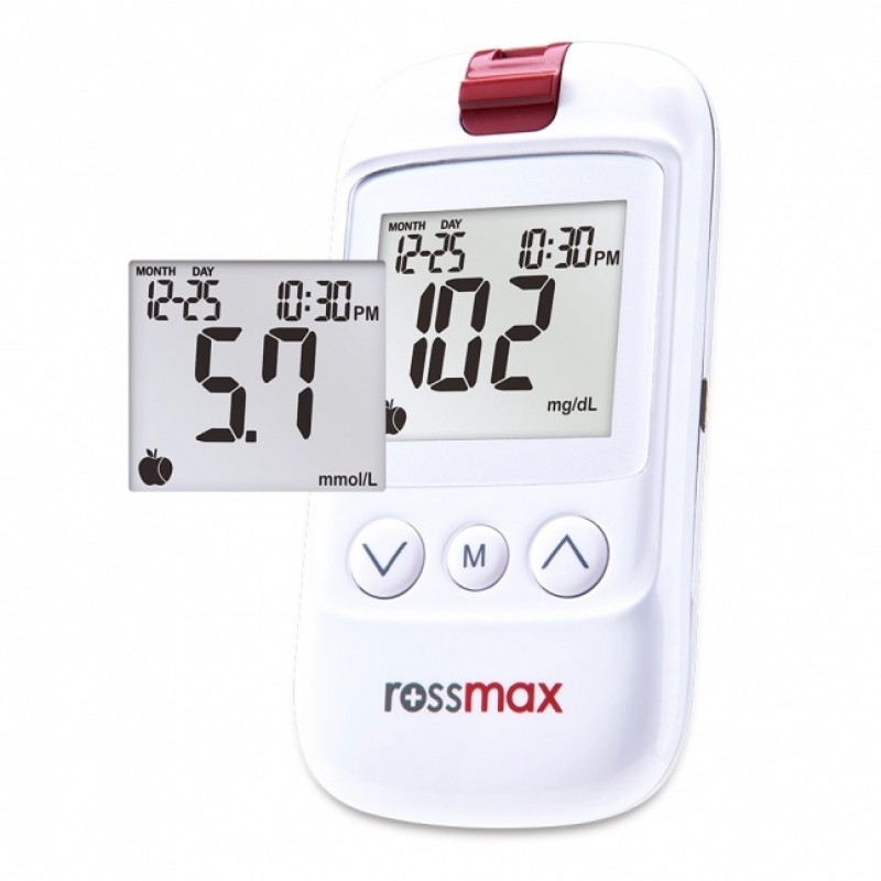 ROSSMAX HS200 BT vere glükoosi mõõtmise seade Bluetoothiga