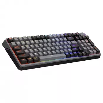 Cooler Master MK770 juhtmeta mehaaniline klaviatuur (prantsuse AZERTY) - Kailh Box V2 Red lülitid, RGB taustvalgustus, kuumvahetatav, tihendkinnitus, 4000mAh aku, magnetiline randmetugi