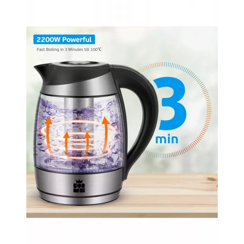 ForMe FKG-488 Juhtmeta Veekeetja 1,8 L Hõbe/Must