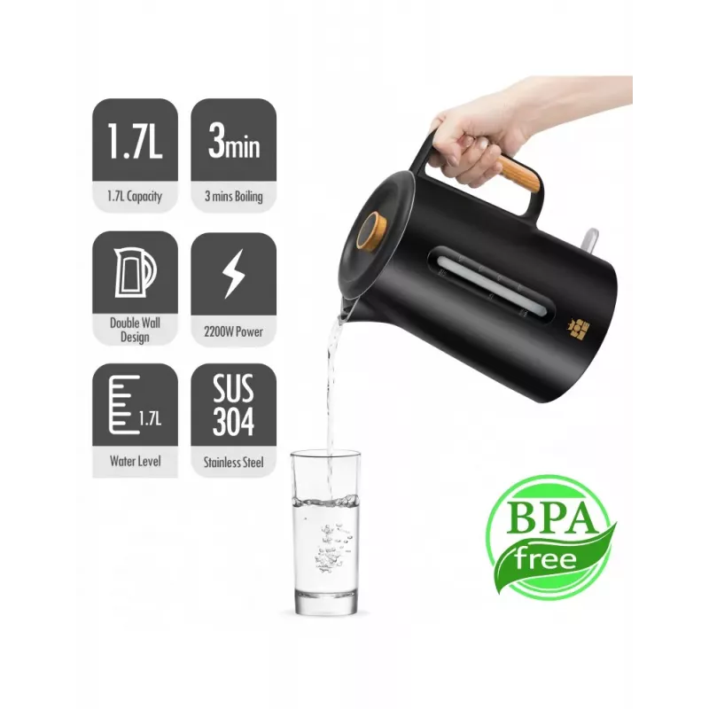 ForMe FKG-852 Juhtmeta Veekeetja 1.7 L Valge