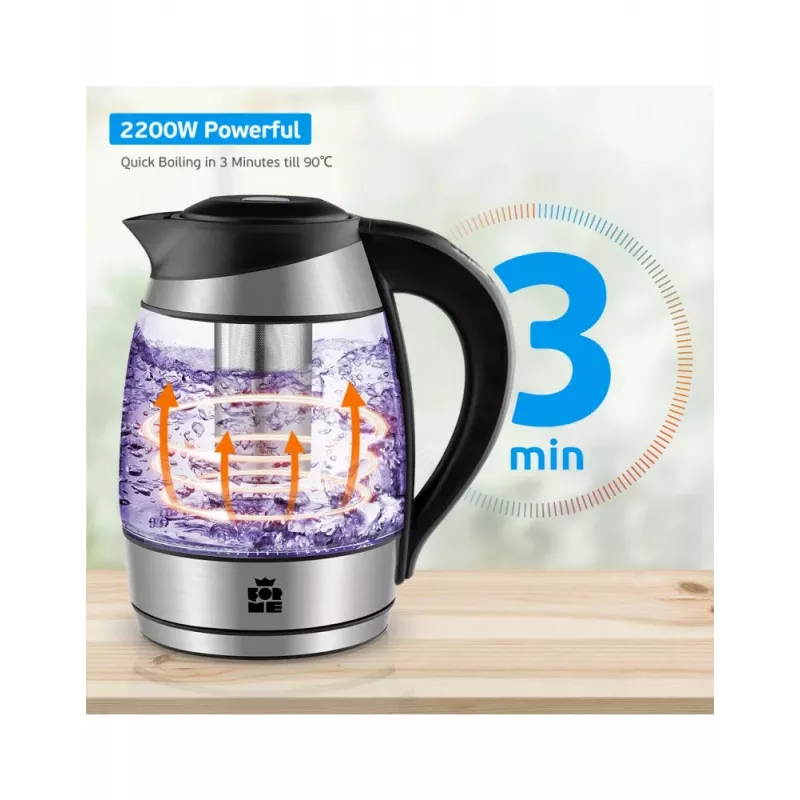 ForMe FKG-428 Elektriline veekeetja 1.7L 2200W Klaas