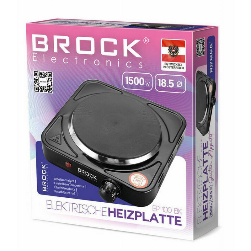 Brock EP 100 BK Elektriketel 1.0L 1100W Must