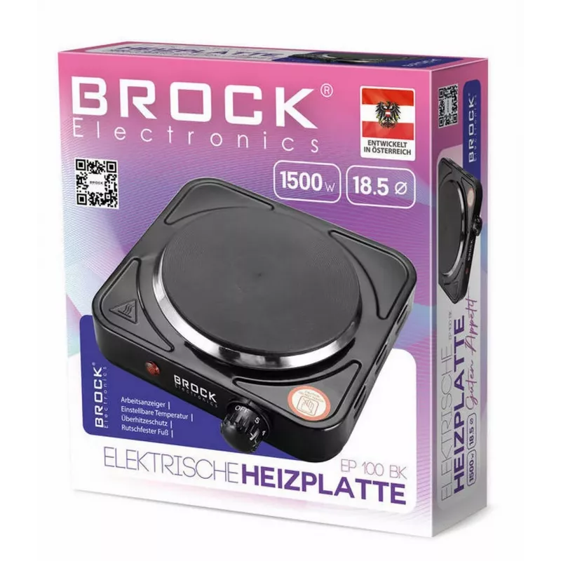 Brock EP 100 BK Elektriketel 1.0L 1100W Must
