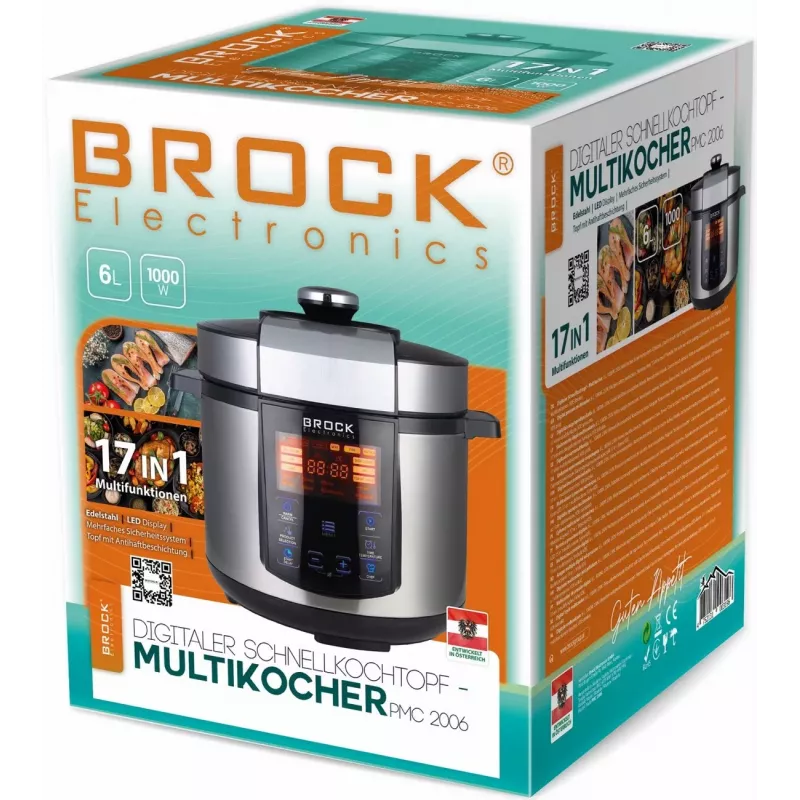 Brock PMC 2006 elektriline hakklihamasin 2000W must/hõbe