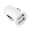 TOTI Dual USB Car Charger with Micro USB Cable 1m 2.1A, White