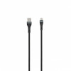 SEEK TOTI USB-A to USB-C Punutud Kaabel 2m 3A Must