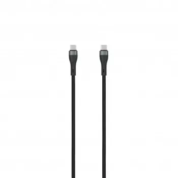 SEEK TOTI USB-C to USB-C 2m Punutud Kaabel 3A Must