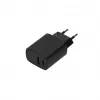 SEEK TOTI 20W Type-C + USB A seinakiirlaadija, must