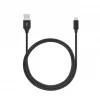 SEEK TOTI USB A to Micro USB, 2m Punutud Kaabel 2A, Must