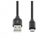 SEEK TOTI USB A to Micro USB, 2m Punutud Kaabel 2A, Must