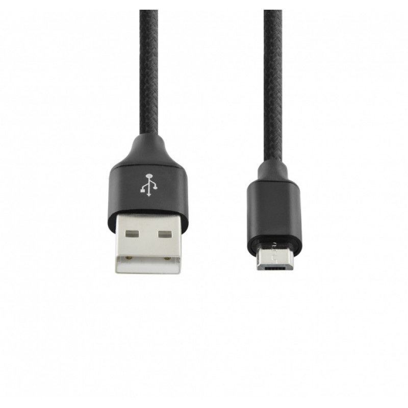 SEEK TOTI USB A to Micro USB, 2m Punutud Kaabel 2A, Must