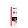 SEEK TOTI USB-A – USB-C 2m punutud kaabel, 2A, must/hall