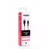 SEEK TOTI USB-A – USB-C 2m punutud kaabel, 2A, must/hall