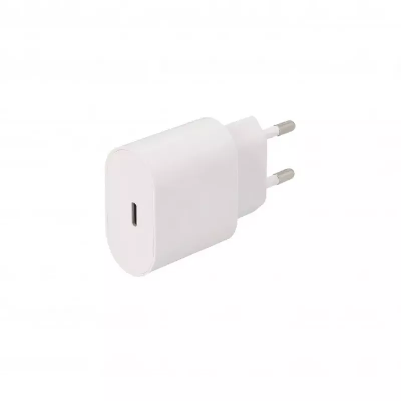 SEEK TOTI 20W Type-C PD seinakiirlaadija koos Type-C–Type-C, 1 m PVC andmekaabliga 3A, valge