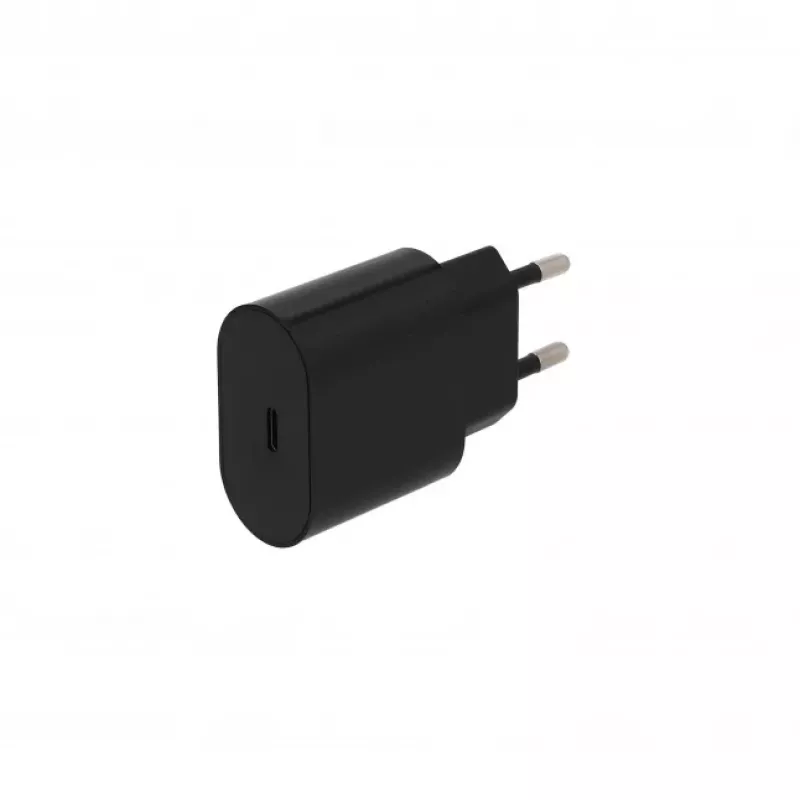 SEEK TOTI 20W Type-C PD seinakiirlaadija koos Type-C–Type-C, 1 m PVC andmekaabliga 3A, must