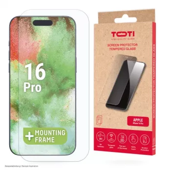 TOTI Karastatud Klaas 2D Ekraanikaitse Täiskattega iPhone 16 Pro läbipaistev