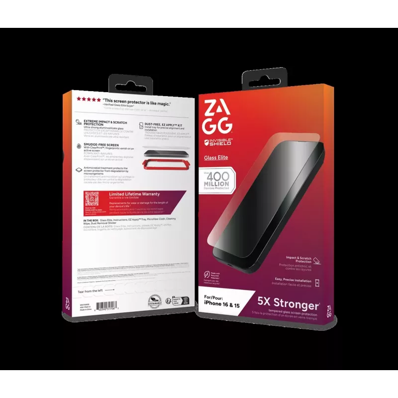 ZAGG Protection Bundle iPhone 16 jaoks: MagSafe-iga ühilduv korpus ja ekraanikaitse