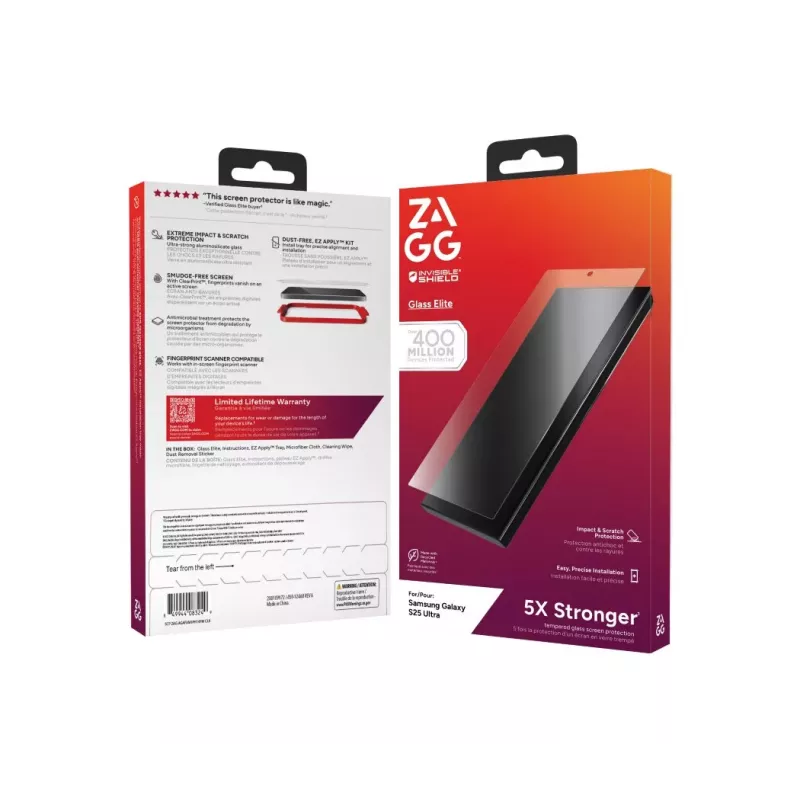 ZAGG Protection Bundle for Samsung Galaxy S25 Ultra: Case with MagSafe and Screen Protector