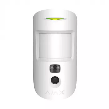 AJAX MotionCam Indoor White PIR Motion Detector with Camera