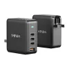 MINIX NEO-P165 GaN seinadapter 3x USB-C ja 1x USB-A porti 165W