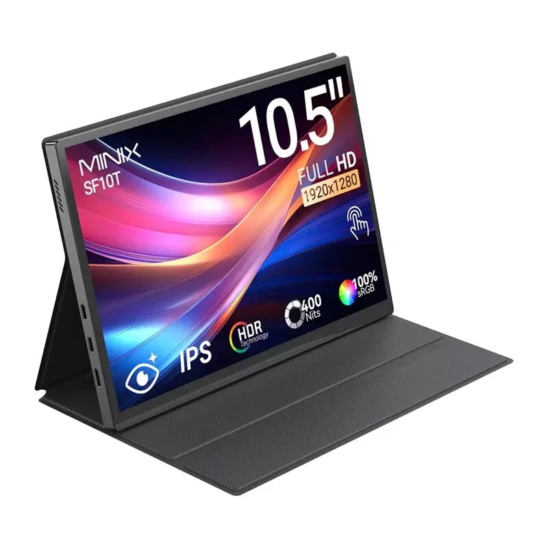 MINIX SF10T 10.5 inch kaasaskantav monitor puuteekraaniga, 1920x1200 IPS, USB-C, 8000mAh aku