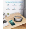 RENPHO Eyeris View Eye Massager with Heat, Air Compression, Vibration, Bluetooth, USB-C, Foldable, Grey