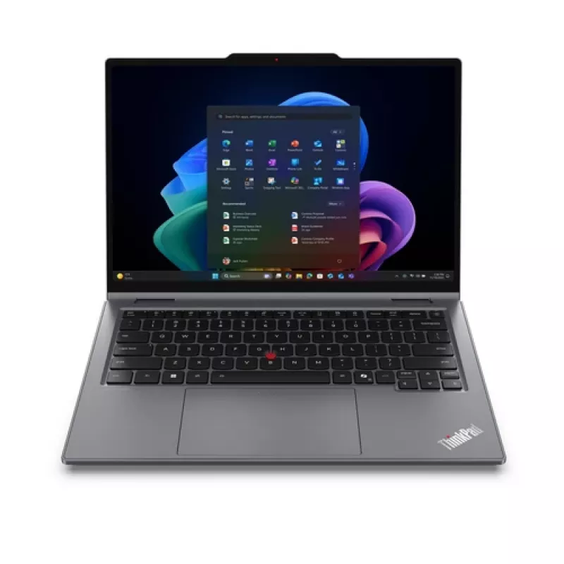 Lenovo ThinkPad X1 2-in-1 Gen 11 Aura Edition Copilot+ PC 21V9005UGE 2-in-1 sülearvuti, 14-tolline 2.8K OLED puutetundlik 120Hz, Intel Core Ultra 7 355, 32GB LPDDR5x, 1TB SSD, Windows 11 Pro, saksa klaviatuur
