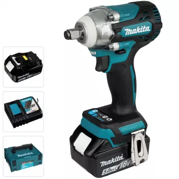 Makita DTW300TJX7 Juhtmeta löökmutrikeeraja 1/2 inch kandiline ajam lisapatareiga