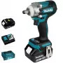 Makita DTW300TJX7 Juhtmeta löökmutrikeeraja 1/2 inch kandiline ajam lisapatareiga