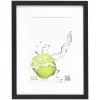 Deknudt S66KF2 P1 18x24 Wood Black Picture Frame with Mount