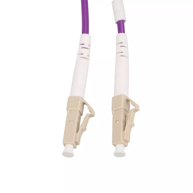Extralink LC/UPC to LC/UPC Patch Cord, Multimode OM4 Duplex, 1m