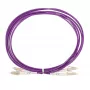Extralink LC/UPC to LC/UPC Patch Cord, Multimode OM4 Duplex, 1m, LSZH, Aqua
