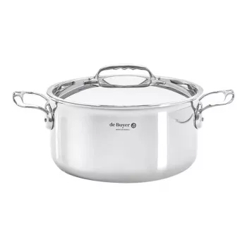 De Buyer Affinity Saucepot Stainless Steel with Lid 24 cm
