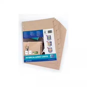 Oxford ELBA Touareg Dokumendijaotajad A4 12-sakiline Nummerdatud Manila Papp 160 g/m² Universaalne Perforatsioon