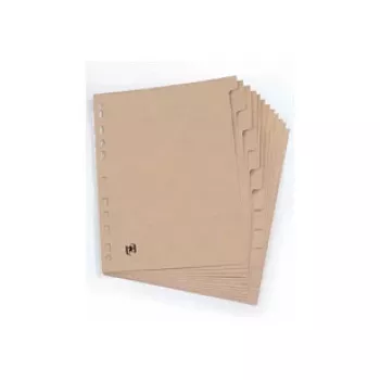 Oxford ELBA Touareg Dokumendijaotajad A4 12-sakiline Nummerdatud Manila Papp 160 g/m² Universaalne Perforatsioon