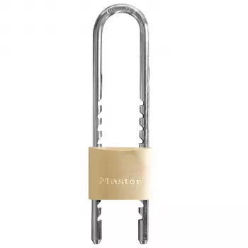 Master Lock 1950EURDCC Reguleeritava Rõngaga Tabalukk 50 mm Täismessingist Korpusega Võtmega Lukustus