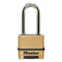 Master Lock 175EURDLH Lähtestatav 4-kohaline Kombinatsioonlukk, Tugev Tsinkkere, Karastatud Terasest Pikk Rõngas, 50 mm Kere Laius, 8 mm Rõnga Diameeter, 63 mm Vertikaalne Vaba Kõrgus, 24 mm Horisontaalne Vaba Kõrgus, Sise-/Väliskasutus