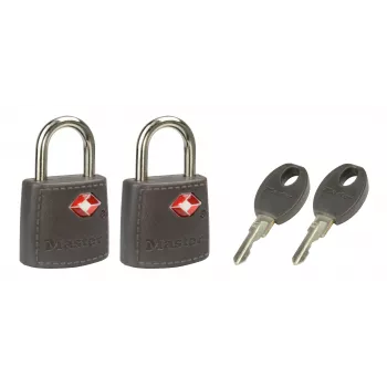 Master Lock 2 Padlocks 20mm 3-Pin Cylinder 4695EURTAST