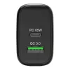 PORT Designs seinapistiklaadija USB-C PD 65W GaN EU-pistikuga must