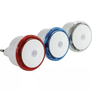 REV LED Night Light Set 3 pcs. - Red, Blue, White/Transparent Rings - 0.8 W - Dusk-to-Dawn Sensor