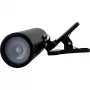 REV Ritter LED Rechargeable Clip Light with Switch, Black