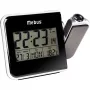 Mebus 42425 Projection Alarm Clock - Digital LCD, 12/24h, Temperature, Black/Grey