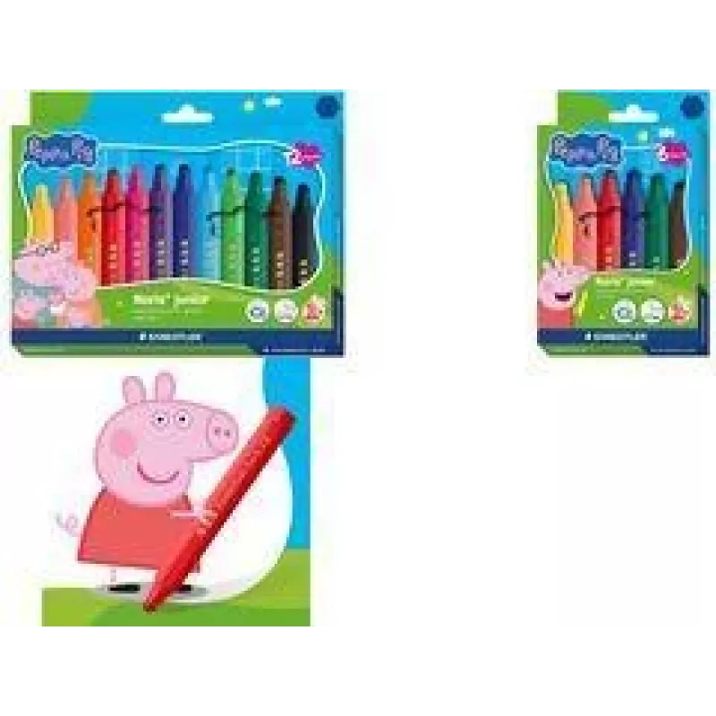 STAEDTLER Noris Junior viltpliiatsid Peppa Pig 12 tk pakk