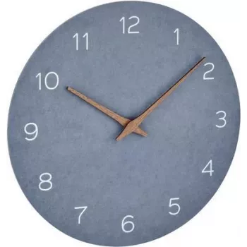 TFA 60.3054.06 Analogue Wall Clock Pigeon Blue Wood