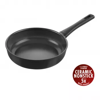 ZWILLING Madura Plus 24 cm Sauté Pann, must, alumiinium