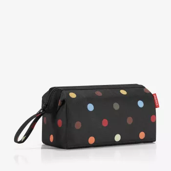 Reisenthel WC7009 Travel Cosmetic Dots Toiletry Bag - Mitmevärviline polüester tõmblukuga, 3 taskut