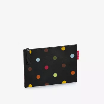 Reisenthel Case 1 Dots kosmeetikakott must mitmevärviline polüester 240 mm x 170 mm