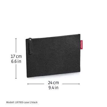 Reisenthel Case 1 Dots kosmeetikakott must mitmevärviline polüester 240 mm x 170 mm