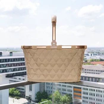 Reisenthel Carrybag Frame Rhombus ostukorv, ingverivärvi, alumiiniumraam, 22 l (BK6046)
