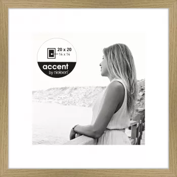NIELSEN DESIGN Aura Oak 20x20 Wood Picture Frame with Mat 1115002